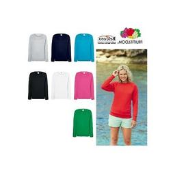 FELPA DONNA RAGLAN LEGGERA FR621460 GIROCOLLO FRUIT OF THE L