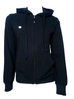 Felpa Donna tg M Breach cappuccio e zip in cotone colore blu