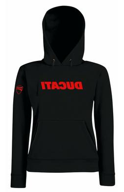 Felpa DUCATI Unisex alta qualit&agrave; colore bianco e nero