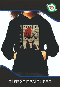 FELPA FAN ANIME Shoto Todoroki Kanji Cosplay Costumi  Felpa 