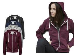Felpa Fashion donna Tuta Con Cappuccio e Zip Felpata Tee jay