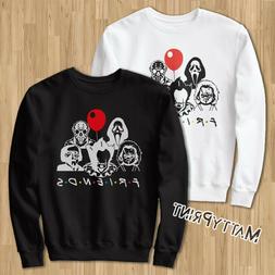 Felpa Friends amici It Jigsaw Jason Chucky Scream horror fan
