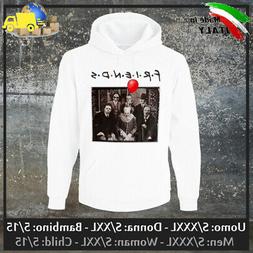 Felpa "FRIENDS" Hoodie/Sweatshirt Horror Saw IT Hannibal 80s