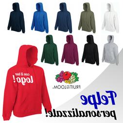 Felpa Fruit con cappuccio con stampa personalizzata del logo
