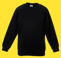 Felpa fruit of loom FR620390 NERO bambino bambina ragazzo ra