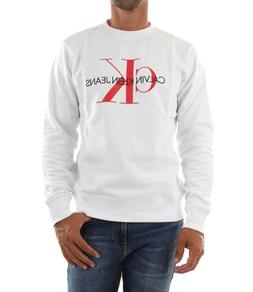 CALVIN KLEIN FELPA G  Uomo Mod. J30J315595  YAF Bianco