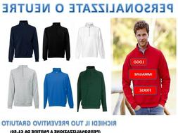 Felpa Giacca Da Uomo Mezza Zip Fruit Of The Loom Tuta Felpat