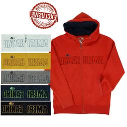 Felpa giacca pullover aperta uomo sportiva con cerniera e ca