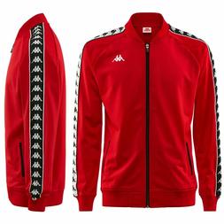 FELPA GIACCA Red Black White  KAPPA CON ZIP UNISEX  SCONTO D