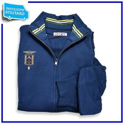FELPA GIACCA ZIP UOMO  "NO WAY SPORT" TAGLIE FORTI 3XL-4XL-5
