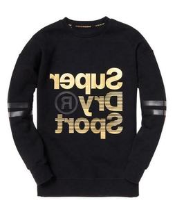 Felpa giro collo donna SUPERDRY gym tech gold supercrew ther
