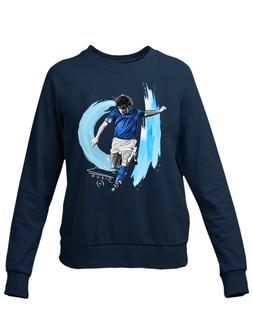Felpa girocollo Diego Armando Maradona calcio Napoli Argenti