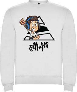Felpa girocollo fumetto youtuber Mattiz ninna e matti bambin