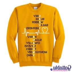 Felpa girocollo Grey's insp Anatomy lista nomi personaggi, g