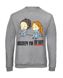 felpa girocollo grigio grey s anatomy you