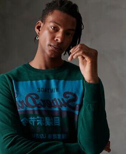 Superdry Felpa girocollo in cotone biologico Vintage Logo
