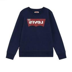 LEVIS FELPA GIROCOLLO JUNIOR BLU 9E9079