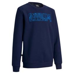 PUMA FELPA Girocollo KA CREW BAMBINO 583235 06 BLU JUNIOR KI