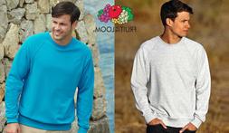 FELPA girocollo LEGGERA FRUIT OF THE LOOM colori vari UOMO m