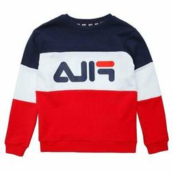 Felpa Fila Girocollo Misto Cotone Colorblock Bimbo