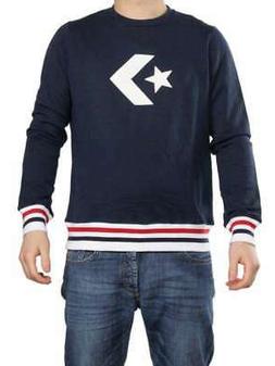 CONVERSE FELPA GIROCOLLO NAVY OEU346C felpa uomo