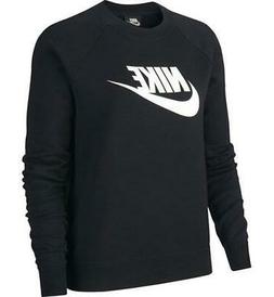 NIKE FELPA GIROCOLLO - NERO/BIANCO - BV4112-010