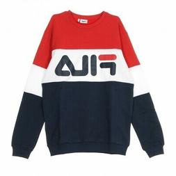 FILA FELPA GIROCOLLO STRAIGHT BLOCKED CREW M UOMO