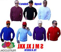 Felpa GIROCOLLO Uomo FRUIT OF THE LOOM Felpata CALDA Inverno