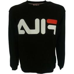 Fila felpa girocollo uomo, nero