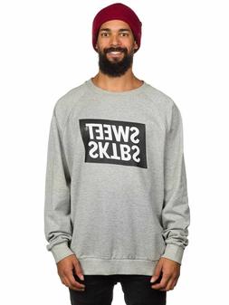 Felpa grigia uomo maglia 100% cotone Leggera Sweet Sktbs hoo