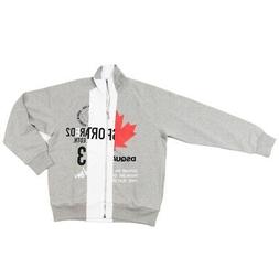 FELPA DSQUARED2 GRIGIO BAMBINO RAGAZZO INVERNALE CON CERNIER