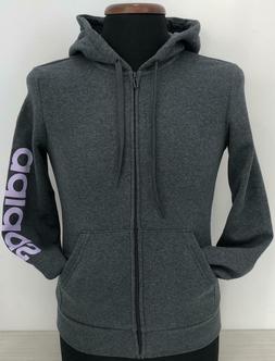 FELPA ADIDAS GRIGIO SCURO CON CAPPUCCIO FELPATA