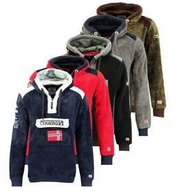 Felpa GEOGRAPHICAL NORWAY Gymclass Sherco Pile Uomo tascone 