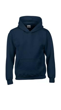 FELPA GILDAN HEAVY BLEND TG S BLU NAVY FELPATA CON CAPPUCCIO