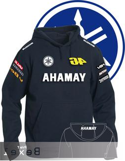 Felpa Hoddie Printed YAMAHA FACTORY R1 R6 Moto GP Cotone Fel