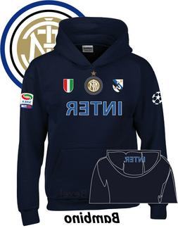 FELPA  HOODIE BAMBINO PERSONALIZZATA INTER 2 PRINTED DIS TSH