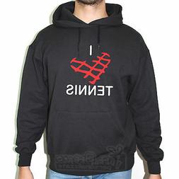 FELPA FRUIT OF THE LOOM HOODIE I LOVE TENNIS cuore sport pas