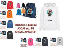 Felpa Hoodie Leggera + Sacca TEAM WGF Lyon Youtuber vers.3 W