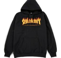 Felpa Hoodie Sweatshirt thrasher flame replica taglia XL ska