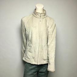 Jack Wolfskin Felpa in pile da donna Full Zip Beige manica l