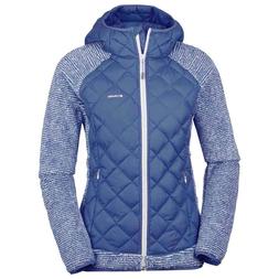 FELPA IN PILE DONNA "HYBRID" COLUMBIA mis. L col. BLU