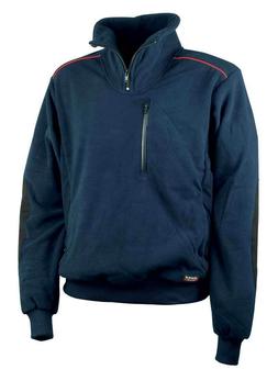 FELPA IN PILE MAGLIA MAGLIONE MEZZA ZIP INVERNO UOMO COFRA F