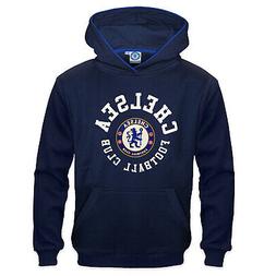 Felpa in pile originale Chelsea FC - cappuccio e stampa grap