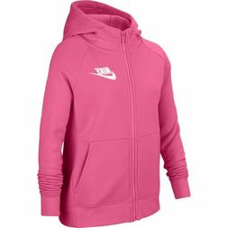 Felpa Invernale Bambina Full Zip Cappuccio Nike Sportswear B