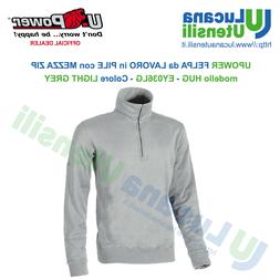 Felpa INVERNALE da Lavoro U-POWER in Pile Mezza Zip Logo Uom