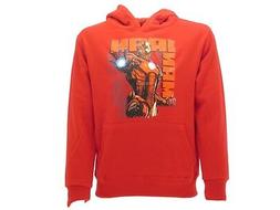 FELPA IRON MAN AVENGERS BAMBINO ROSSO MAGLIA ORIGINALE NUOVO