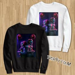 Felpa IT Pennywise dancing clown horror film fan Bianca Nera