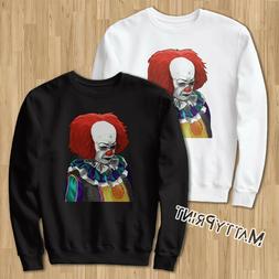 Felpa IT Pennywise dancing clown horror film fan Bianca Nera