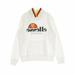 ELLESSE FELPA LEGGERA CAPPUCCIO HOODIE RAINBOW TAPE M UOMO