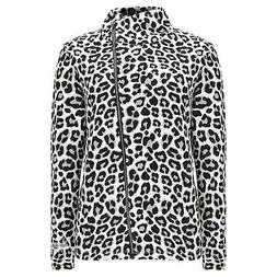 FREDDY  Felpa leggera con fantasia leopardata e zip asimmetr